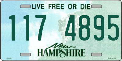 NH license plate 1174895