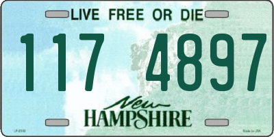 NH license plate 1174897