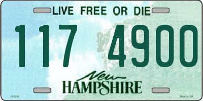 NH license plate 1174900