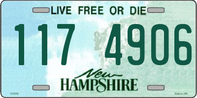 NH license plate 1174906