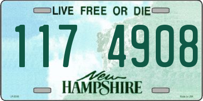 NH license plate 1174908