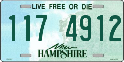 NH license plate 1174912