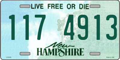 NH license plate 1174913