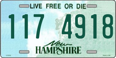 NH license plate 1174918