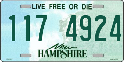 NH license plate 1174924