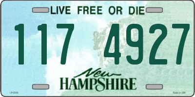 NH license plate 1174927