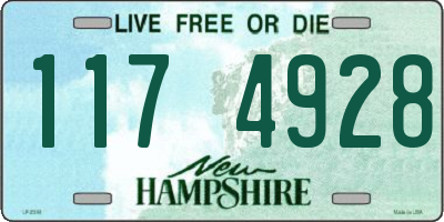 NH license plate 1174928