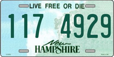NH license plate 1174929