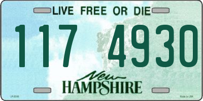 NH license plate 1174930