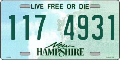 NH license plate 1174931
