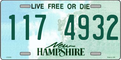 NH license plate 1174932