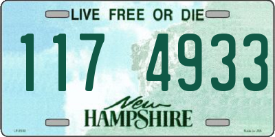 NH license plate 1174933