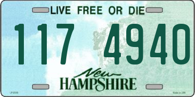 NH license plate 1174940