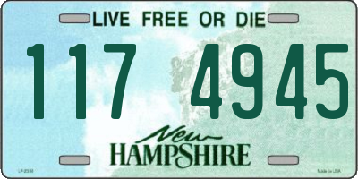 NH license plate 1174945