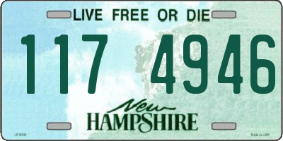 NH license plate 1174946
