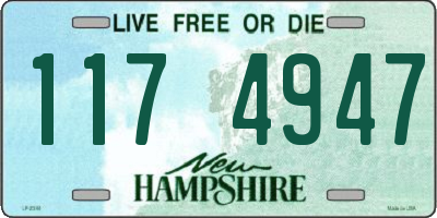 NH license plate 1174947