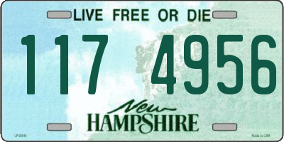 NH license plate 1174956