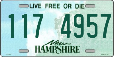 NH license plate 1174957