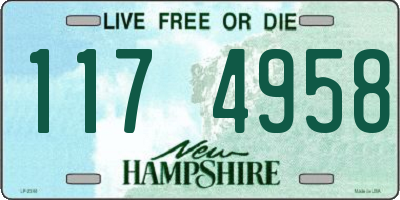 NH license plate 1174958
