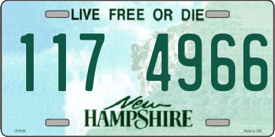 NH license plate 1174966