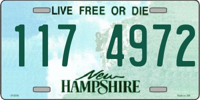 NH license plate 1174972