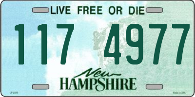 NH license plate 1174977