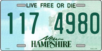 NH license plate 1174980