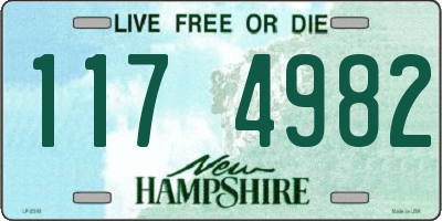 NH license plate 1174982