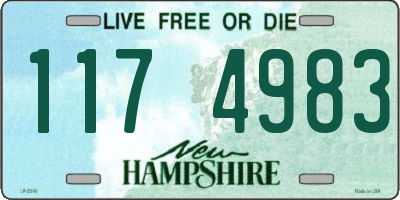 NH license plate 1174983