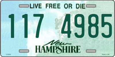 NH license plate 1174985