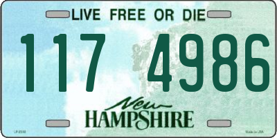 NH license plate 1174986
