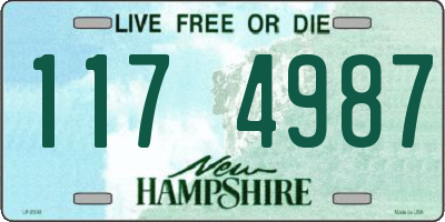 NH license plate 1174987