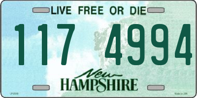 NH license plate 1174994