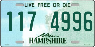 NH license plate 1174996