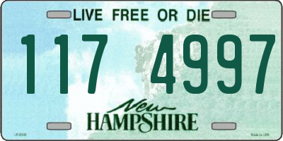 NH license plate 1174997