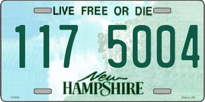NH license plate 1175004