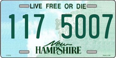 NH license plate 1175007