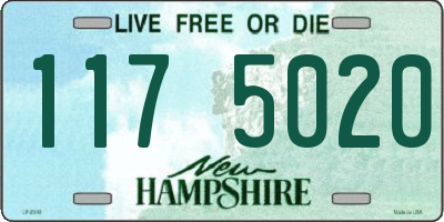 NH license plate 1175020