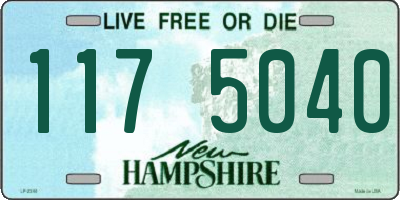 NH license plate 1175040