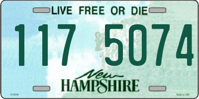 NH license plate 1175074