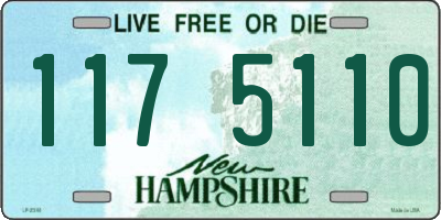 NH license plate 1175110