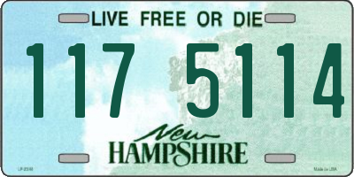 NH license plate 1175114