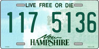 NH license plate 1175136