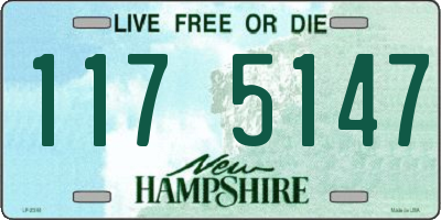 NH license plate 1175147