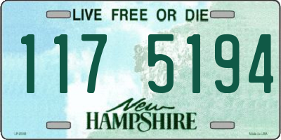 NH license plate 1175194