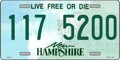 NH license plate 1175200