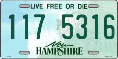 NH license plate 1175316