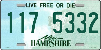 NH license plate 1175332