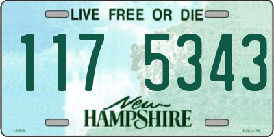NH license plate 1175343