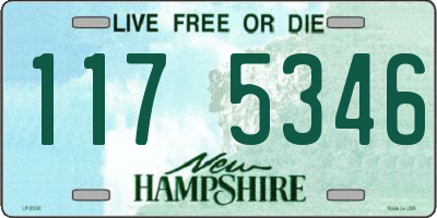 NH license plate 1175346